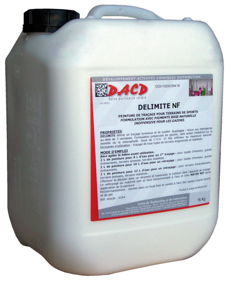 Peinture de traçage blanche lumineuse éclatante pour les terrains de sport